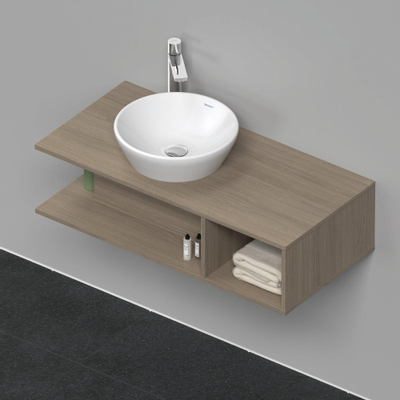 Duravit D-Neo wastafelonderkast 100x26x48cm Eiken (terra) Mat