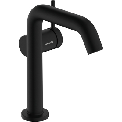 Hansgrohe Tecturis S Wastafelmengkraan - push to open waste - 13.9cm uitloop - zwart mat