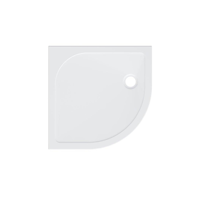 ZEZA Selva Douchebak - 90x90x4cm - kwartrond - acryl - glans wit