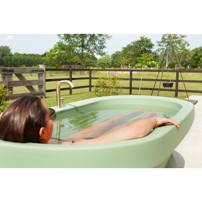 Gardentub vrijstaand (tuin)bad - 194x94x66cm - kunststof - geschikt voor buiten - mat lime groen