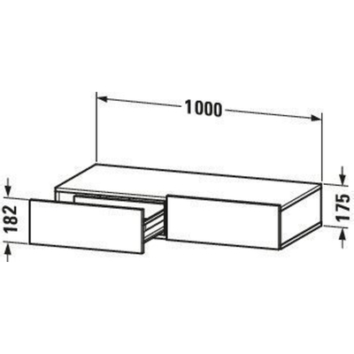 Duravit DuraStyle badkamerkast 100x44x15cm wit