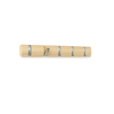 Umbra Flip handdoekhaak 51x6x3cm Essen hout Naturel