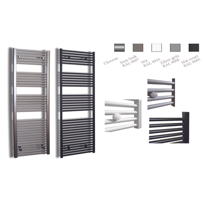 Sanicare recht designradiator 172x45cm chroom