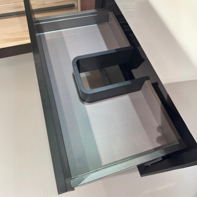 Adema Prime Core Wastafelonderkast - 80x55x45cm - 2 lades - Push to open - MDF - mat zwart