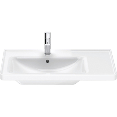 Duravit D-Neo wastafel 80x48x17cm 1 kraangat rechthoek Keramiek Wit