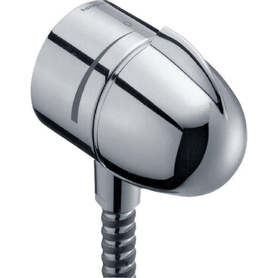 Hansgrohe Fixfit muuraansluitbocht 1/2 met stopkraan chroom