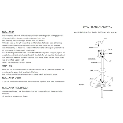Best Design Importa vrijstaande thermostatische badkraan
