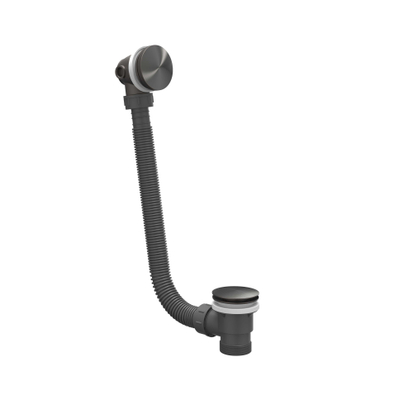 IVY Badoverloop - vulcombinatie - RVS316 - geborsteld carbon black PVD