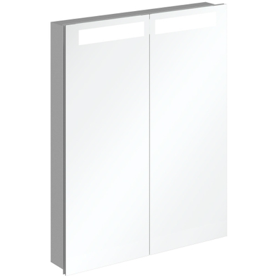 Villeroy & Boch My View In inbouw spiegelkast met LED verlichting 3 voudig dimbaar met 2 deuren 60.1x74.7x10.7cm