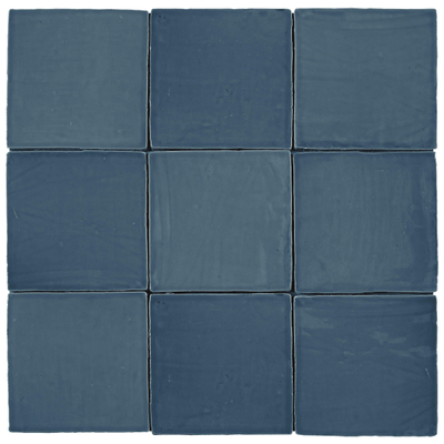 Roca St Tropez Wandtegel 13x13cm 8.5mm witte scherf Azul