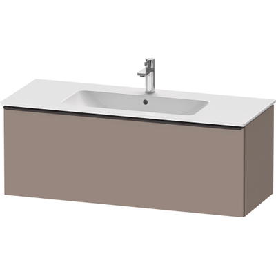 Duravit D-Neo wastafelonderkast 121x44x46.2cm 1 lade Basalt Mat