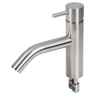 Differnz Mix & Match Koud Warm Kraan Gebogen Mat Chroom - licht beschadigd - OUTLET UDEN