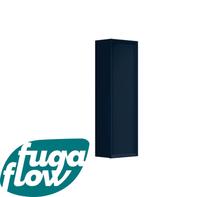 FugaFlow Eccelente Arredo Hoge Kast - 120x34.5x34.5cm - 1 deur - mat marine blauw - MDF