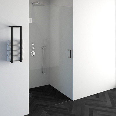 BRAUER Create Douchedeur - 100x200cm - profielloos - antikalk - 8mm veiligheidsglas - chroom glans