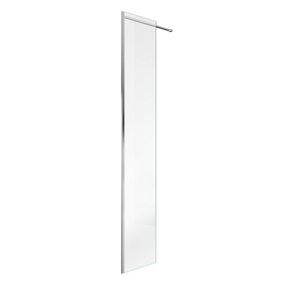 Saniclass Bellini inloopdouche zijwand 30x200cm 8mm excl profiel en stabilisatiestang anti kalk chroom