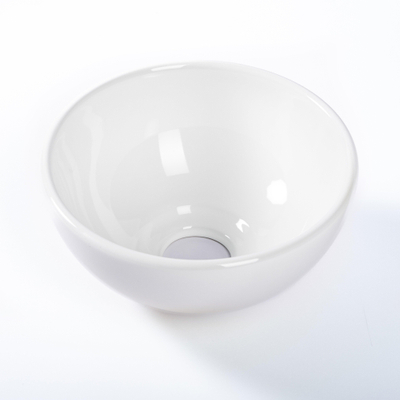 QeramiQ Dely Waskom - 20x20x9cm - keramiek - rond - glans wit