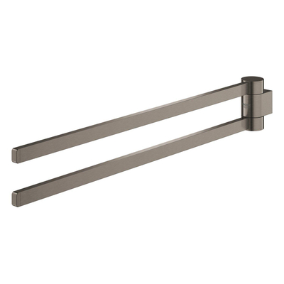GROHE Selection Handdoekhouder - 40cm - dubbel - draaibaar - brushed hard graphite