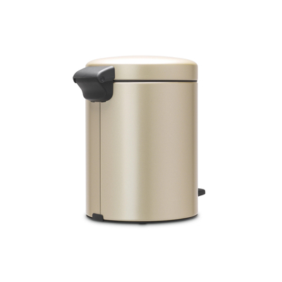 Brabantia pedaalemmer 5 liter newIcon met kunststof binnenemmer Champagne