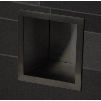 Saniclass Hide inbouw reserve toiletrolhouder RVS Mat Zwart