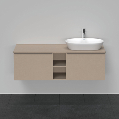 Duravit D-Neo wastafelonderkast 140x45.9x55cm 2 lades Linnen Mat