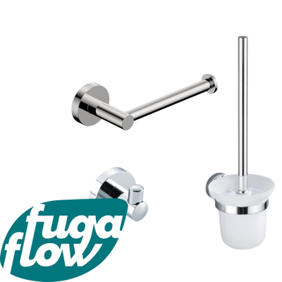 FugaFlow Eccelente Acces Toiletset 3-delig Chroom