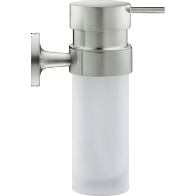 Duravit Starck T Zeepdispenser - 17.6x6cm - matglas - RVS geborsteld