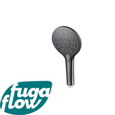 FugaFlow Eccelente Sobrado Badkamer Handdouche Douchekop douche - ø12cm - rond - 3 standen - geborsteld RVS PVD - ø12cm - rond - 3 standen - Gunmetal PVD