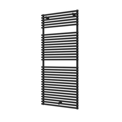 Plieger Florian Nxt designradiator enkel horizontaal 1406x600mm 881W zwart grafiet (black graphite)