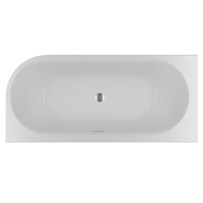 Riho Desire hoekbad acryl bad hoekopstelling Rechts 184x84cm met sifon mat wit
