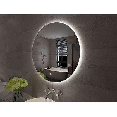 Wiesbaden Giro badkamerspiegel rond 60cm met indirecte LED verlichting met touch schakelaar