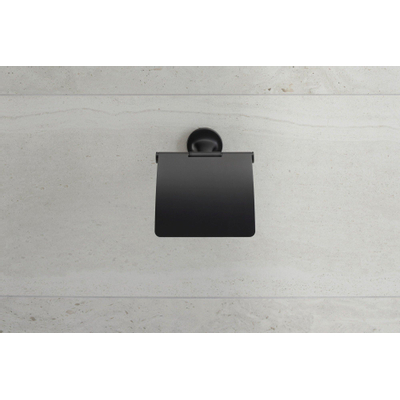 Duravit Starck T closetrolhouder 12,5x8,3x13,1cm mat zwart