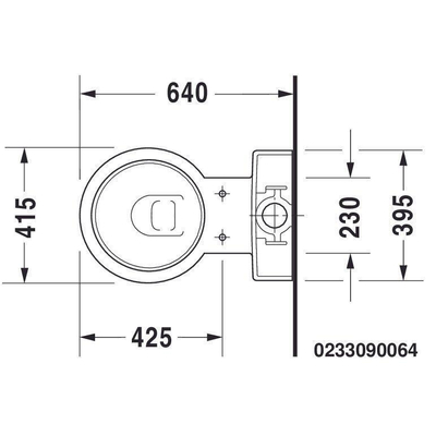 Duravit Starck 1 duoblokpot diepspoel universeel zonder reservoir wit