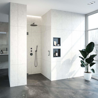 BRAUER Create Complete Profielloze Nisdeur - 90cm - gunmetal geborsteld