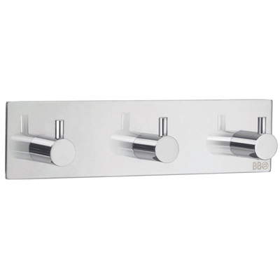 Smedbo Beslagsboden Handdoekhouder - 18x4.5x3cm - zelfklevend - RVS Gepolijst Edelstaal