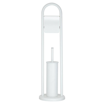 Sealskin Acero Toiletbutler - Toiletrolhouder - Toiletborstel met houder - vrijstaand Wit