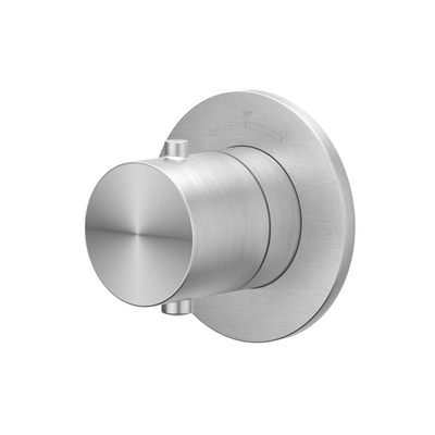 IVY Concord Afbouwdeel - voor inbouwstopkraan - Symmetry - rond rozet - RVS316 geborsteld