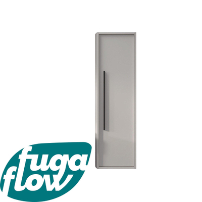 FugaFlow Eccelente Arredo Hoge Kast - 120x34.5x34.5cm - 1 deur - mat greige (grijs) - MDF