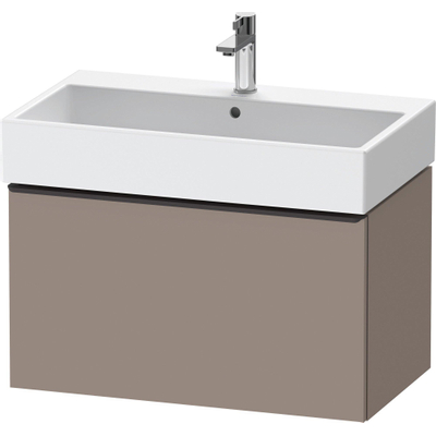 Duravit D-Neo wastafelonderkast 78.4x44x44.2cm 1 lade Basalt Mat