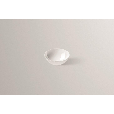 Alape SB.K300.GS opbouwwaskom 30x10cm rond schotelvormig zonder overloop wit