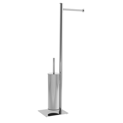 Allibert Coperblink toiletbutler 14x70cm Inox chroom