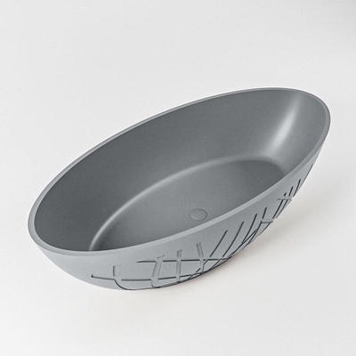 MONDIAZ HOLM Vrijstaand bad - 180x85cm - kleur Plata / Plata