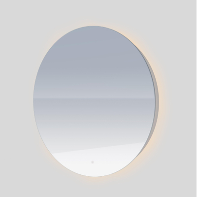 Adema Oval badkamerspiegel - 60x80cm - ovaal - incl. indirecte LED verlichting - spiegelverwarming - touch schakelaar