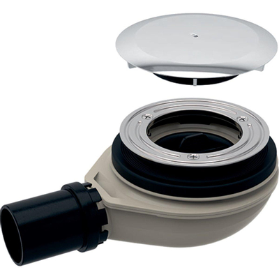 Geberit Setaplano douchebakafvoer 40mm met deksel waterslot 30 mm chroom OUTLETSTORE