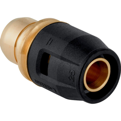 Geberit Push Fit Verdeleraansluiting Push fit messing 25mm