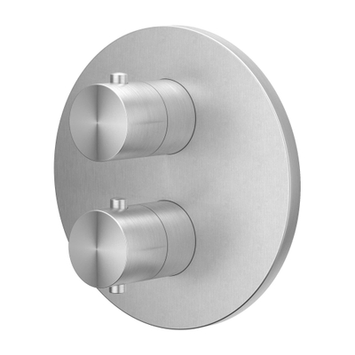 IVY Concord Regendoucheset - inbouw - 2-weg stop-omstel - 30cm plafondbuis - 25cm medium hoofddouche rond - houder met uitlaat - 150cm doucheslang - staafmodel handdouche - RVS316 - geborsteld