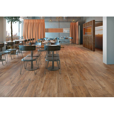 Cifre Ceramica Nebraska wand- en vloertegel - 30x120cm - Rechthoek - 10.5mm - gerectificeerd - Houtlook - Nebraska Oak