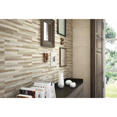 Baldocer Ceramica Pierre wandtegel - 30x60cm - 10mm - Rechthoek - gerectificeerd - Natuursteen look - Taupe mat