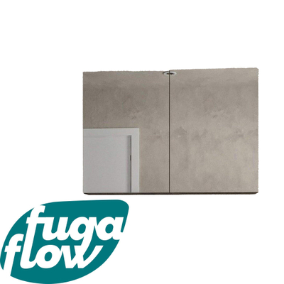 FugaFlow Eccelente Arredo spiegel badkamer spiegelkast - 100x70cm - walnoot