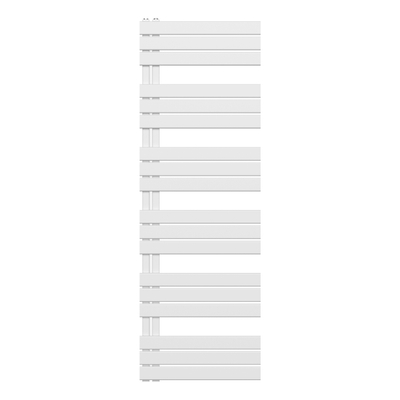 Belrad Handdoekradiator - links - aansluiting/comb - 1800X600mm- Wit