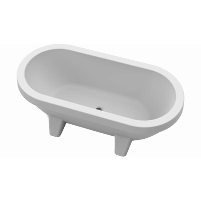 Gardentub vrijstaand (tuin)bad - 194x94x66cm - kunststof - geschikt voor buiten - mat wit